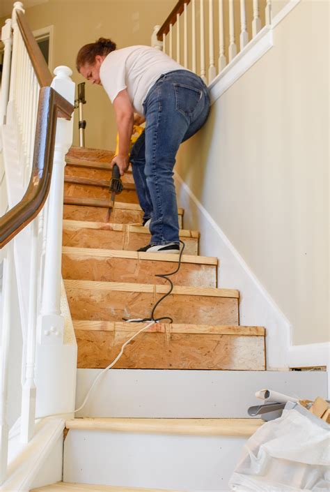 replacing stairs in house